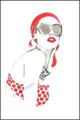 Sapphires by Jax Barrett Fashion Illustrations