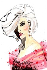 Sapphires by Jax Barrett Fashion Illustrations