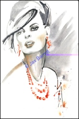 Key West Coral by Jax Barrett Fashion Illustrations