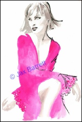 Sapphires by Jax Barrett Fashion Illustrations