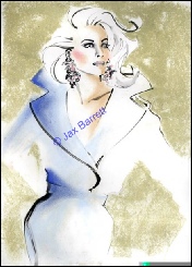 1955 by Jax Barrett Fashion Illustrations