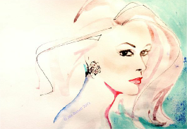 Ice Blonde by Jax Barrett Fashion Illustrations