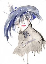 Sapphires by Jax Barrett Fashion Illustrations